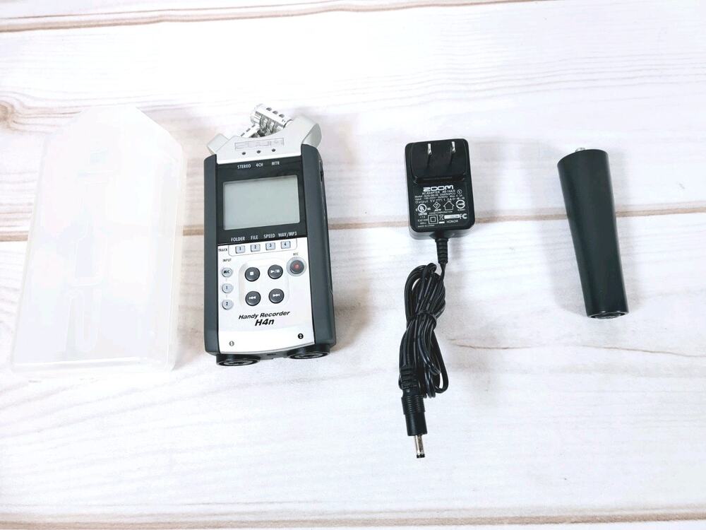 Zoom H4n Pro Portable Handy Recorder - Black W / Case, Stand & Power Adapter
